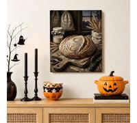Rustic Sourdough Bread Bakery Scene Canvas Kitchen Wall Art 16x20