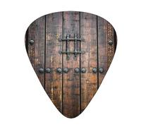 Rustic Stall Wooden Door Guitar Paddle 12 Pack Guitar Pickup Suitable For Playing Acoustic Guitars, Electric Guitars, Etc.