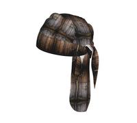 Rustic Stall Wooden Door Print Helmet Cap Quick Dry Cycling Skull Wrap Breathable Polyester Adjustable Adult Summer Beanie