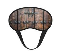 Rustic Stall Wooden Door Print Sleep Mask, Eye Sleeping Mask for Women and Men for Total Darkness, Reduces Puffy Eye Mask