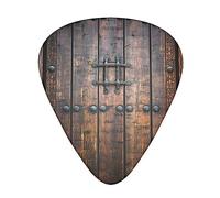 Rustic Stall Wooden Door Stolmx Guitar Pick Set - Full Print Design, 3 Thicknesses Available