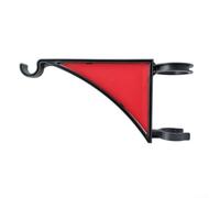 Rustic Style Cast Iron Hanging Basket Hook Bracket for Garden and Porch, Supporting Hanging Flower Baskets and Lanterns (Red)