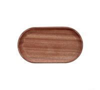 Rustic Style Wooden Plate for Food Service Handcrafted Wood Tray for Snacks Appetizers or Candy at Gathering Events (18x10cm)