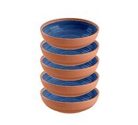 Rustic Swirl Indigo Melamine Bowl Set (5)