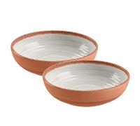 Rustic Swirl Ivory Melamine Bowl Set (2)