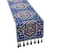 Rustic Table Runner New Chinese Table Runner Zen Tea Tablecloth Simple Bed Flag Decoration Coffee Table Decorations(34X180cm)
