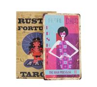 Rustic Tarot Cards, Fortune Tarot Deck, Beginner Tarot Set, English Tarot Reading, Divination Tarot Tools, Tarot Deck, 80 Pieces Tarot Cards For Tarot Reading
