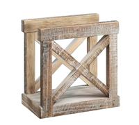 Rustic Tissue Stand - Durable Timber Caddy, Upright Paper Sheet Organizer, Tabletop Accessory | Decorative Napkin Dispenser Apartment Buffet Social Camping RV Kitchen Tool