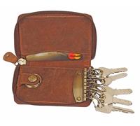 Rustic Town Slim Compact Key Holder Key Pouch High Quality Leather Gift for Him Her