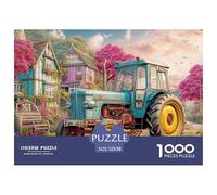 Rustic Tractor Scene Quality Paper Material Vintage Farm Aesthetic Excellent Hobby for Quiet Time, Weekends And Holiday Relaxation 52x38cm/1000pcs