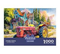 Rustic Tractor SceneSpectacular 1000-Piece Jigsaw Puzzles for Adults Vintage Rural Artwork Showcasing The Spectrum of Impossible-to-Difficult Challenging Puzzle Games - These Spectacular Jigsaw Puzzle