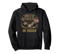 Rustic UK British Amateur Archaeologist Digger UK History Pullover Hoodie
