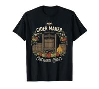 Rustic UK British Traditional Cider Maker UK Orchard T-Shirt