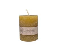 Rustic Votive Candle (Yellow Ochre, 8cm Small)
