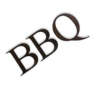 RUSTIC WAREHOUSE NORFOLK LIMITED Garden Bbq Sign, Rusty 12 Inch Tall Metal Classic Letters, Bbq Accessories And Gifts, Garden Sign, Rusted Metal Lettering, Bbq Area Sign Tools