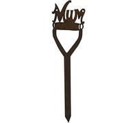 RUSTIC WAREHOUSE NORFOLK LIMITED Mum On A Spade Metal Garden Decoration for Mum, Mothers Day Present, Gardening Gift, Pot Decor, Garden Statue, Art, Feature, Sign, Ornament