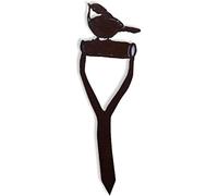 Rustic Warehouse Norfolk Limited Robin On A Spade Handle Garden Decoration, Garden Ornament Feature Sign, Gardening Gift Present