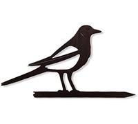 RUSTIC WAREHOUSE NORFOLK LIMITED Rusty Metal Magpie Garden Ornament, Fence Decoration, Feature, Sign, Gardening Gift, Animal Features, Presents, Art, Sculpture