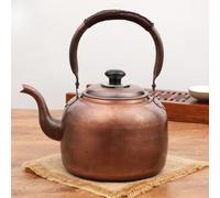 Rustic Whistling Tea,3L Metal Tea Pots for Gas Stove Tops,Pure Copper Whistling Tea Pot Kettle for Stove Top,Rustic Whistling Tea,Kettle Kitchen Decor(Size:3L,Color:A)
