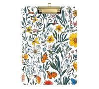 Rustic White Flowers Spring Flowers Acrylic Notes Cute School Accessories For Teachers High School Size 9x12