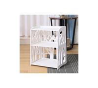 Rustic White Wood Bedside Table The hot sale White