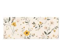 Rustic Wild Flower Wrapping Paper 2 Pack Floral Leaves Waterproof Tear-Resistant PP Craft Paper for Christmas Thnaksgiving Birthdays Holiday Presents Decorations