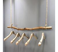 Rustic Woo Floating Shelf 59in Ceiling Mounted Display for Home Decor (Brown 150cm) Slish Sto Solut for Living Room & Kitchen