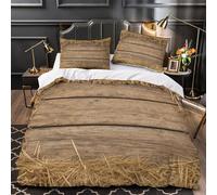 Rustic Wood Frame Comforter Cover 3D Design Printed Easy Care 3-Piece Bed Set Zipper Farmhouse Decor Quilt Cover Ultra Soft Machine Washable for Teens Adults Women Kids Youth Double（200x200cm）