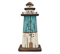 Rustic Wood Lighthouse Decor Tabletop Nautical Decor,Wooden Lighthouse Nautical Decoration Beach Themed Decoration Coastal Decor Lighthouse Decoration for Home Mediterranean Decor,13.0H