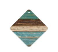 Rustic Wood Plank Printing 10 Pcs Air Freshener Cards,Car Scented Hanging Sheets Air Freshener Set For Car Decoration