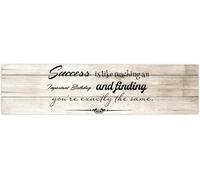 Rustic Wood Plaque Sign Success Is Like Reaching An Important Birthday And Finding You're Exactly The Same Wall Decoration Sign for Bathroom Home Decor Wooden Wall Art Saying Plaques Gift 4x16 Inch