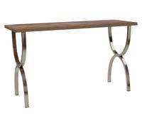 Rustic Wood Top Console Table, Rectangular Console Table, Wood and Metal Console Table, Wood Console Table Premier Housewares Natural One Size