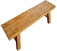 Rustic Wooden Bench Farmhouse Style Narrow Bench Indoor Bedroom Storage Seat Low Shoe Rack Bench Entryway & Dining Table Seating Vintage Small Stool For Home Decor ,One Color-62.9x10.2x17.7in