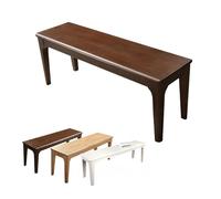 Rustic Wooden Bench for Indoor Use - 160cm Shoe Storage Piano Stool Dining Chair or Bed End Bench Walnut Finish - Versatile Home Furniture Piece