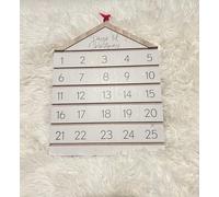 Rustic Wooden Christmas Countdown Calendar | “Days Til Christmas” Advent Decoration | Reusable Festive Home Décor Sign Christmas Table Decoration, Christmas Decorations