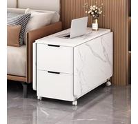 Rustic Wooden Coffee Table with Hidden Cartment & Wheels, Space-Saving Sofa Side Table for Living Room, 1.4M Detive Kitchen Fur