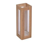 Rustic Wooden Cube Umbrella Stand, Rectangular Design for Entryway, Home & Office - Original Wood Color, Stylish and Functional Umbrella Holder