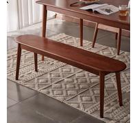 Rustic Wooden Dining Bench100cm Farmhouse Entryway & Dining Room Seating Stylish Brown Accent Furniture Slim Design for Bedroom & Living Room Decor