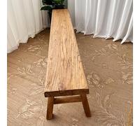 Rustic Wooden Garden Bench 2-Seater Outdoor Seating Easy Assembly Perfect for Patio Park & Indoor Use Compact Size (50x26x45cm/20x10x18in)