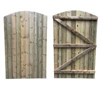 Rustic Wooden Garden Side Gate, Pressure Treated Timber, Z-Brace Design