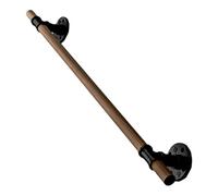 Rustic Wooden Handrail Ø 32mm Round Balustrade Versatile Installation Customizable Design in Various Styles Ideal for Staircase & Balcony Safety