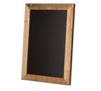 Rustic Wooden Magnetic Kitchen Chalkboard Sign - 12x16 Inch Brown Framed Wall Hanging Chalk Board for Farmhouse Decor, Wedding, Restaurant Menu & Home