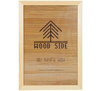 Rustic Wooden Poster Picture Frame 12x16 - Natural Solid Eco Distressed Wood for Wall Mounting Barnwood Photo Frame
