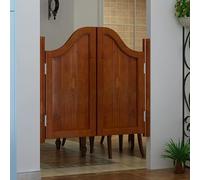 Rustic Wooden Saloon Swinging Cafe DoorsDual Swing Barn Style Entryway Doors 3040" W with Hinges & Hardware KitPerfect for Bar Porch & Restaurant (Brown 112x100cm)