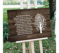 Rustic Wooden Signs A Limb Has Fallen from Our Family Tree Wood Sign Wall Art Decor Kitchen Cafe Pub Decor Gift 16x12 INCH