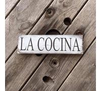 Rustic Wooden Signs La Cocina Spanish Kitchen Sign Mexican Home Decor Hispanic Sign Wall Art Decor Kitchen Cafe Pub Gift 8x12 INCH