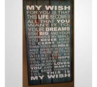 Rustic Wooden Signs My Wish for You Rascal Flatts Song Sign Wall Art Decor Kitchen Cafe Pub Decor Gift 8x12 INCH