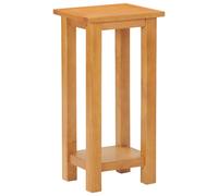 Rustic Wooden Solid Oak Wood Side End Sofa Table Coffee Tables With Lower Shelf