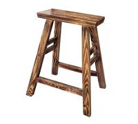 Rustic Wooden Step Stool & Entryway Bench Tall Narrow Footstool for Bedroom & MudroomAccent Stool with Thickened Legs Farmhouse Style (Brown 37 * 17.5 * 87 cm)