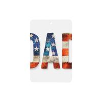 Rustic Word Dad American Flag Pattern Car Air Fresheners 4 Pcs Hanging Scented Cards Fragrance Scented Cards For Car Aromatherapy Tablets